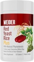 Weider Red Yeast Rice Plus 1200mg, με 850mg Φυσικές Φυτοστερόλες, Χωρίς Γλουτένη, Προμήθεια ενός μηνός