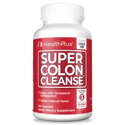 Υγεία Plus Super Colon Cleanse 30 Ημέρα προσφοράς του Gentle Gut Cleanse Detox, Psyllium Husk, Προβιοτικά για την ανακούφιση της δυσκοιλιότητας & Digestive Υποστήριξη, 120 κάψουλες