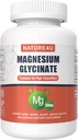 Magnesium Glycinate 500mg, 100% Chelate for High Absorption Magnesium Supplement for Sleep, Muscle, Heart, Never and Bone Support, 180 Capsules
