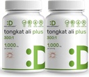 2 Pack Tongkat Ali Extract 300:1 με Horny κατσικίσιο ζιζάνιο 1.100mg, 480* κάψουλες – ινδονησιακή Longjack Eurycoma Longifolia Root – Extra Strength Herbal Supplement for Energy