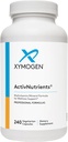 XYMOGEN ActivNutrients with Iron and Copper - Multivitamin Multimineral for Wellness, Immune, Energy and Mood Support - Chelated Minerals + Active B Vitamins with Folate (240 Capsules)