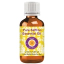 Deve Herbes Saffron Essential Oil (Crocus sativus) Pure | Non-Sticky | Non-greasy | Lightweight | Men & Women | All Skin Types | Steam Distilled 5ml
