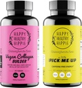 Happy Healthy Hippie pick me Up Χάπια Φυσικής Ενέργειας & Vegan Collagen Builder