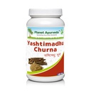 Planet Ayurveda Yashtimadhu Churna 100gm – Pure Mulethi (Licorice) Powder for Digestive & Throat Health - Mulethi Powder for Skin and Hair Care