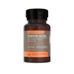 ENDUR-ACIN Νιασίνη - Βιταμίνη B3 Νιασίνη 500mg Εκτεταμένη απελευθέρωση & χαμηλής ροής, 100 δισκία - Υποστηρίζει την ισορροπία χοληστερόλης & καρδιάς - Προϊόντα αντοχής