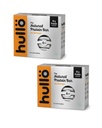 Hullo The Natural Protein Bar | High Fiber & Rich in Omega 3, 6, and 9 | Healthy Snack for Gym, Office & Travel | Dairy Free, Soy Free & Non Ultra Processed (Pack of 12, Sea Salt Peanut)