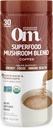 OM MUSHROOM SUPERFOOD Coffee Blend – Organic Arabica with Lion’s Mane, Cordyceps, Reishi, Turkey Tail & Ginkgo – Υποστηρίζει την ενέργεια, την εστίαση και την σαφήνεια – 6.24 oz Canister (30 Services)