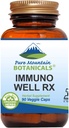 Pure Mountain Botanicals Immuno Well RX - Kosher Caps με Organic Astragalus Echinacea σκόρδο Maitake Shiitake Mushroom Honeysuckle & Beta Glucan