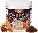Mushroom Coffee, Instant Mushroom Coffee Mushroom Powder Blend (20 σερβιρίσματα) με Cordyceps, Reishi, Mane Lion, Shiitake, King Trumpet, Mushroom Supplement for Energy, Focus, Immune Support