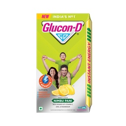 Glucon-D Instant Energy Drink Powder Refill 1KG+250g free | Energy, Hydration, Immunity | Nimbu Paani