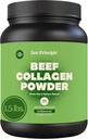 Αρχή Zen Grass-Fed Συγκολλημένο Hydrolyzed Collagen Peptides 1,5 lb. Αντιγηραντική πρωτεΐνη σκόνη για υγιή μαλλιά, δέρμα, αρθρώσεις. Παλαιοφιλικοί, ΓΤΟ και Χωρίς Γλουτένη, Παστός-Βόδι.