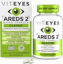 Viteyes AREDS 2 Βιταμίνες ματιών, Κλασική υποστήριξη Macular, αλλεργιογόνο δωρεάν κάψουλες, με φυσική βιταμίνη Ε, βιταμίνη C, ψευδάργυρος, χαλκός, λουτεΐνη & ζεαξανθίνη, οφθαλμίατρος Trusted, Κατασκευάζεται στις ΗΠΑ, 60 Ct