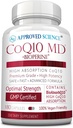 Εγκεκριμένο MD Science® CoQ10 - Extra Strength 300mg Pure CoQ10 με Bioperine® για ταχύτερη απορρόφηση - Βέλτιστη Υποστήριξη - 3 Μήνες Προσφορά