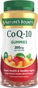 Bounty CoQ10 Gummies της φύσης, Υποστηρίζει την υγεία της καρδιάς, CoQ10 200mg, Ροδάκινο Mango Γεύση, 60 κόμης