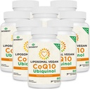 1000mg Liposomal CoQ10 Ubiquinol, 480 Vegan Softgels, High Absorption Ubiquinol CoQ10 Supplement, Active Antioxidant Form of Coenzyme Q10 for Heart Function & Energy Production