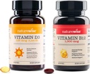 NatureWise Vitamin D3 5000iu, B12 1000mcg Ψυχική Καθαρότητα Ενέργεια Υποστήριξη Ανοσολογική Υγεία Μη Γλουτένη Χωρίς Ελαιόλαδο Softgels
