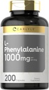 Carlyle L Phenylalanine Supplement 1000mg | 200 Capsules | Non-GMO & Gluten Free