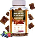 Ιρλανδική Θάλασσα Moss Gummies– 120 Delicious Berry Vegan Seamoss Gummies με Burdock Root, Seamoss & Bladderwrack – Gummy Βιταμίνες για να υποστηρίξει ένα υγιές Thyroid, Gut & ανοσοποιητικό – για ενήλικες & παιδιά