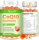 2 Συσκευασίες CoQ10 Gummies 250 mg, Plus Omega-3, Μαγνήσιο, Βιταμίνη B12 για Κυτταρική Ενέργεια, Εγκεφαλικό & Αντιοξειδωτικό, 5X Καλύτερη Απορρόφηση Συνένζυμο Q10 Συμπλήρωμα - 120 Cts