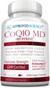 Εγκεκριμένο MD Science® CoQ10 - Extra Strength 300mg Pure CoQ10 με BioPerine® για ταχύτερη απορρόφηση - Βέλτιστη Υποστήριξη – 60 Vegan Κάψουλες