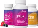 Microbiome Labs Ολόκληρη οικογένεια Probiotic Bundle - MegaSporeBiotic για ενήλικες, Probiotic Gummies για παιδιά, και FidoSpore Probiotics για σκύλους και γάτες