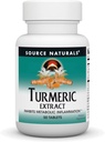 Source Naturals Turmeric Extract - Υποστηρίζει Υγιεινή Φλεγμονώδης Ανταπόκριση - 50 δισκία