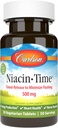Carlson - Niacin- Time, Time- Release, 500 mg, Βιταμίνη B-3, Χοληστερόλη Μεταβολισμός, Παραγωγή Ενέργειας, Υγεία Καρδιάς, 50 δισκία