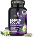 KANNAFOCUS - Natural Kanna Extract 50mg, Fermented Sceletium Tortuosum & Bioperine® - Focus, Mood & Mental Wellness Support - Herbal Nootropic for Daily Clarity & Energy - 30 Κάψουλες