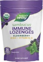 Ο τρόπος της φύσης Sambucus Zinc Lozenges με Elderberry και βιταμίνη C, Peppermint Γεύση, 24 Lozenges