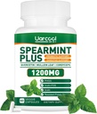 Spearmint Plus συμπλήρωμα 1200mg - για Digestive, το δέρμα και το στομάχι υγεία, εναλλακτικές Spearmint Tea-USA Made & Tested - 60 Softgels