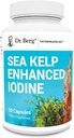 Berg Sea Kelp Enhanced Iodine - 200 mcg Premium Iodine - Seaweed Blend Περιλαμβάνει Klamath Blue-Green Algae & Sea Kelp - 90 Κάψουλες