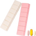 sanderala 2Pack Weekly Pill Organizer,Extra Large 7 Days Pill Cases Travel Daily Pill Box για το ιχθυέλαιο, τα δισκία ασβεστίου και άλλα χάπια βιταμίνης