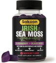 Ιρλανδική Θάλασσα Moss Gummies με Elderberry & Black Seed Oil - Συνολική υποστήριξη ευεξίας 