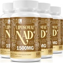 1500 MG Λιποσωμικό NAD+, 98%+ Απορρόφηση, NAD+ Συμπλήρωμα για γυναίκες & άνδρες με TMG, για τη γήρανση της άμυνας, Cellular Ενέργεια, καρδιά & εγκεφαλική λειτουργία, μακροζωία, 240 Softgels