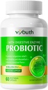 Probiotics for Women & Men - Probiotic 50 Billion CFU 18 Strains & 5 Digestive Enzymes for Gut Health, Immune - Probiotics Caps Supports Αέριο & Αίμα, Φυσικό, Μη ΓΤΟ, Χωρίς Γλουτένη, 60ct