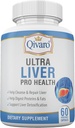 Ultra Liver Pro Health - Συμπλήρωμα υποστήριξης για την υγεία του ήπατος με τους σπόρους γαϊδουριών γάλακτος, εκχύλισμα Artichoke & εκχύλισμα φύλλων δαντέλας - Αντιοξειδωτικό & υποστήριξη Detox - 60 κάψουλες λαχανικών