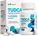 1450MG TUDCA συμπλήρωμα ήπατος, Bile Salts συμπλήρωμα υποστήριξης ήπατος Complex, Liver Health for Liver Kidney Cleanse Detox and Repair, 60 κάψουλες