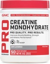 GNC Pro Performance Creatine Monohydrate Powder for Women & Men, 5g Creatine Per Serving, Μυϊκό Κτίριο, Παραγωγή Ενέργειας, Αντοχή, Απόδοση, 50 Υπηρεσίες