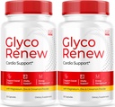 (2 Pack) Glyco Renew - Glyco Renew Blood Support, GlycoRenew Blood Support, Glyco Renew Blood Support Pills, Ripped Glyco Renew Blood Support, Glyco Renew Pills, Glyco Renew Supplement, 60 Capsules