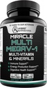 MEGAV-1 Multi-Vitamin, Superfood & Minerals - Daily Multivitamin with Probiotics, Digestive Enzyme, Mushroom Complex for Heart Health, Immune Support, Energy & Stamina - 90 Tablets