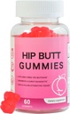 Hip Butt Enhancer Gummies για την ανάπτυξη των γλουτών και HIPS, Booty Gummies για Bigger Butt Fast, Booty Curvy Σώμα Gummies Κερδίζει βάρος για τις γυναίκες