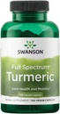Swanson Full Spectrum Turmeric - Βότανο συμπλήρωμα Υποστήριξη Κοινή Υγεία & Κινητικότητα - Φυσική Φόρμουλα Υποστήριξη Πειθαρχική Υγεία - (100 κάψουλες, 720mg έκαστο)