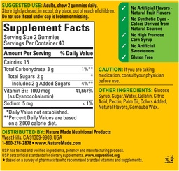 Nature Made B12 Energy Gummies 80 Count, (Pack of 2), γεύση μπορεί να ποικίλει.