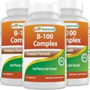 Best Naturals B 100 Complex 120 Tablets (B Complex Vitamins) (120 Count (Pack of 3))