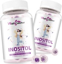 Inositol Gummies Myo-Inositol & D-Chiro Inositol Ideal 40:1 Ratio Inositol Supplement with Omega-3 Vitamin D3 Supports Healthy Ovulation Cycle Regularity Grape Flavor 2 Packs