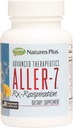 Natures Plus Advanced Θεραπευτικά Aller-7 Rx-Αναπνοή - 60 κάψουλες χορτοφάγων - Υποστηρίζει την αναπνευστική ευεξία - Χωρίς γλουτένη - 30 εξυπηρετήσεις
