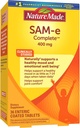Nature Made SAM-e Complete 400 mg, Συμπλήρωμα διατροφής για υποστήριξη διάθεσης, 36 δισκία, 36 ημέρες προσφοράς