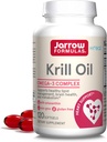 Jarrow Formulas Krill Oil - 120 Softgels - Phospholipid Omega-3 Complex with Astaxanthin - May Support Lipid Management, Brain Function & Metabolism - 60 Servings