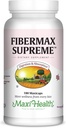 Maxi Health Fibermax Supreme – Κάψουλες Ίνες για την ευγενική πυγμή και υποστήριξη ούρων – Κτηνοτροφικές κάψουλες Psyllium Husk – Kosher Fiber συμπλήρωμα για άνδρες και γυναίκες (180 κόμης)