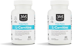 Ολόκληρη αγορά τροφίμων, L Carnitine 500mg, 60 ct (πακέτο του 2)